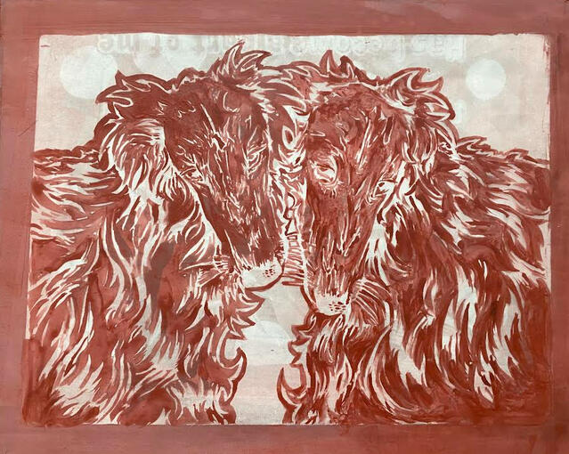 Screenprint of The Twins